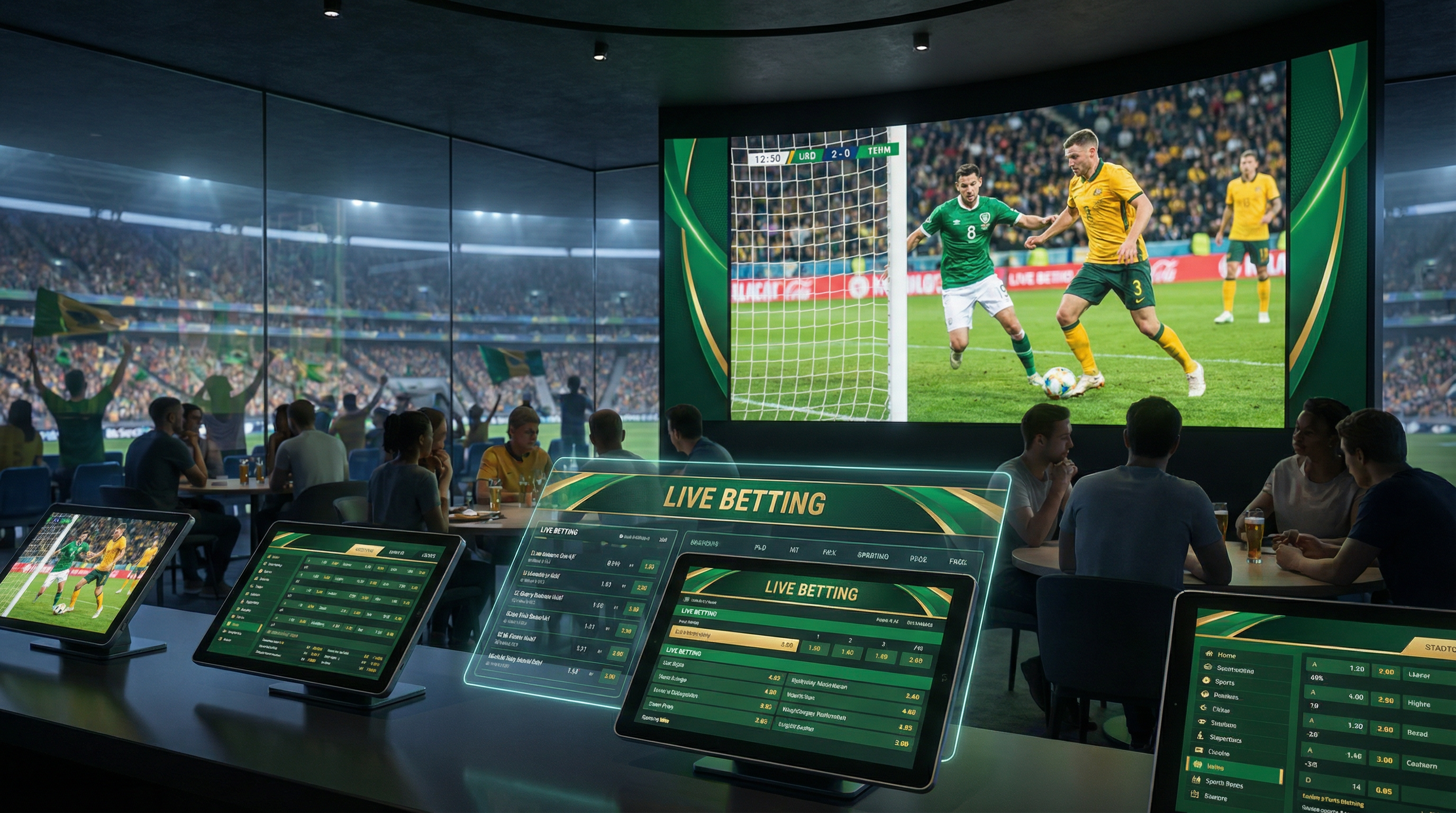 体育赛事投注现场